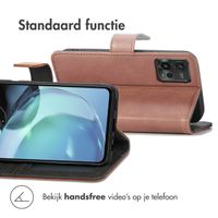 imoshion Luxe Bookcase Motorola Moto G72 - Bruin