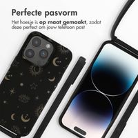 imoshion Siliconen design hoesje met koord iPhone 14 Pro - Sky Black