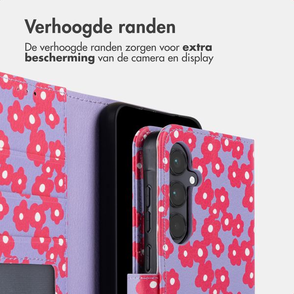 imoshion Design Bookcase Samsung Galaxy A55 - Dusty Rose Blossoms
