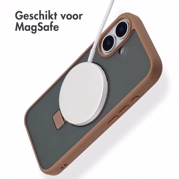 Accezz Ring Stand Backcover met MagSafe Apple iPhone 17 - Bruin