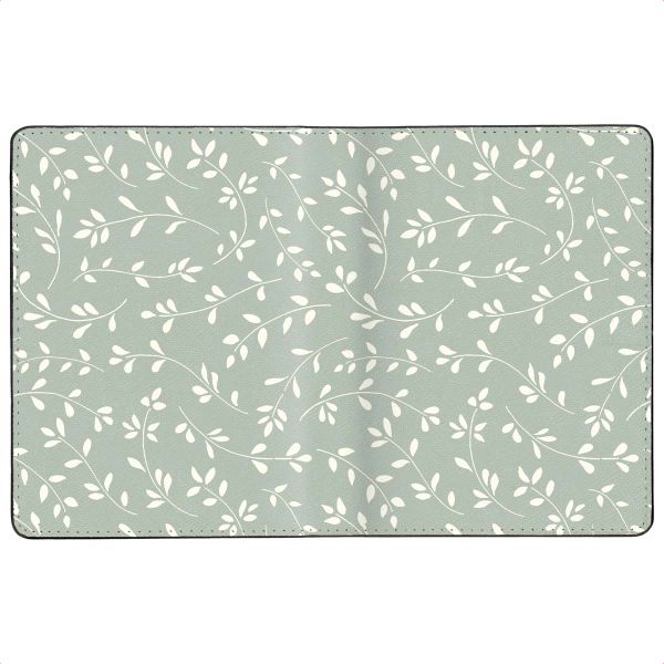 imoshion Paspoorthoes - Kunstleren cover voor je paspoort - Smoke Green Flowers