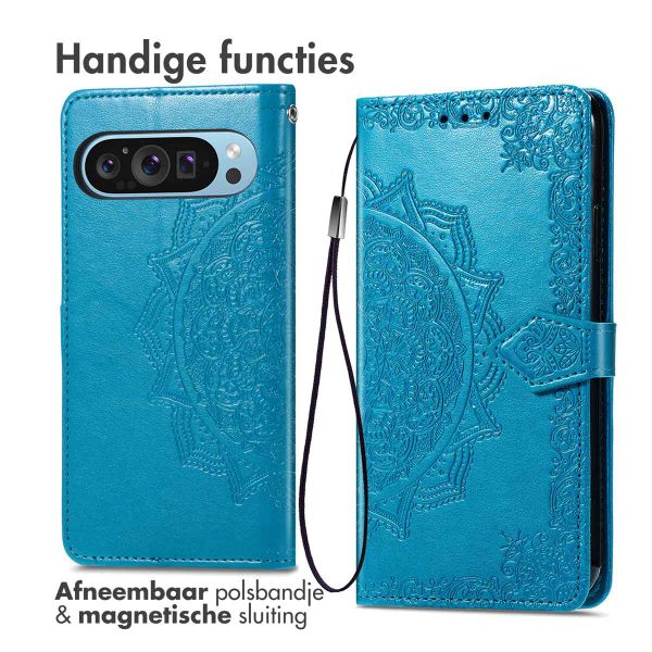 imoshion Mandala Bookcase Google Pixel 10 / 10 Pro - Turquoise