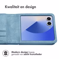 imoshion Luxe Bookcase Samsung Galaxy Z Flip 7 - Lichtblauw