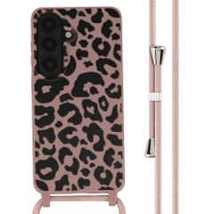 imoshion Siliconen design hoesje met koord Samsung Galaxy S26 - Animal Pink