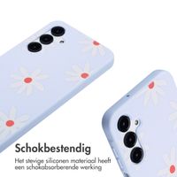 imoshion Siliconen design hoesje met koord Samsung Galaxy A16 - Lila Flower Distance