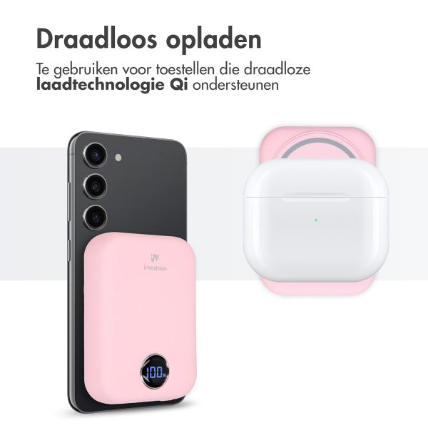 imoshion MagSafe Powerbank - 10.000 mAh - Draadloze powerbank - Roze