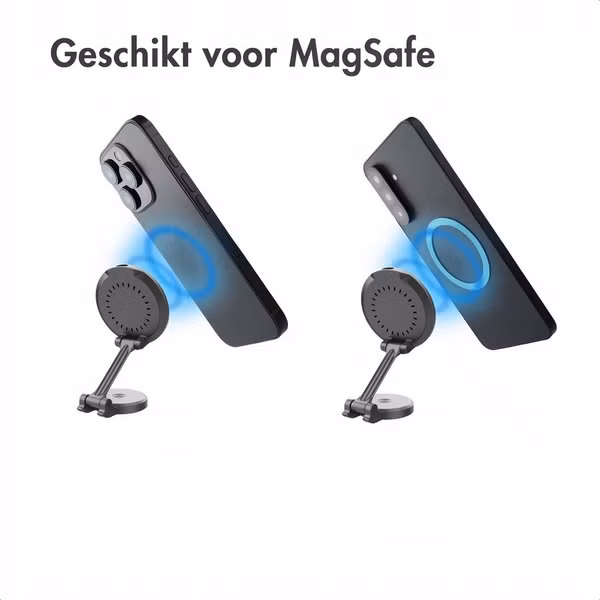 imoshion Telefoonhouder auto met MagSafe - Draadloze oplader - Dashboard - Zwart