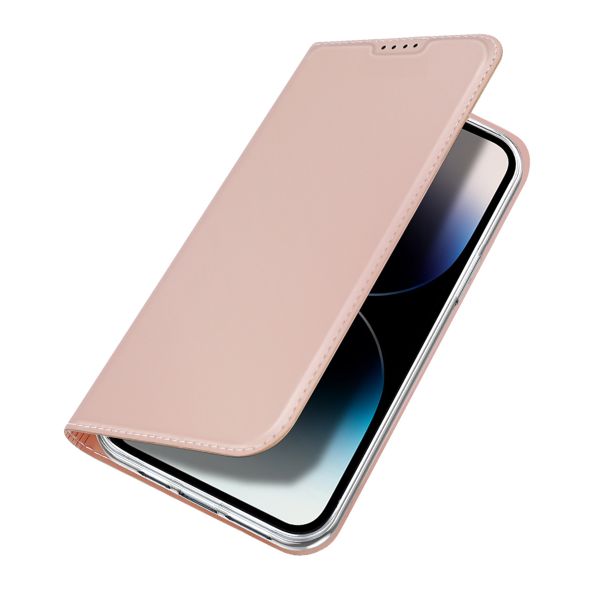 Dux Ducis Slim Softcase Bookcase Apple iPhone 15 Pro - Rosé Goud