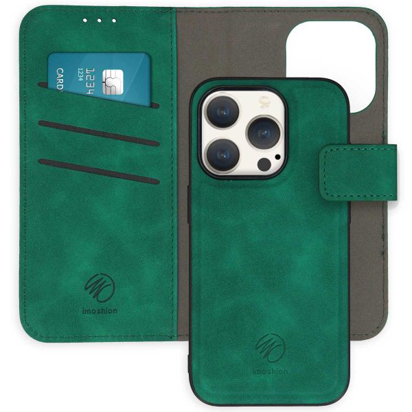 imoshion Uitneembare 2-in-1 Luxe Bookcase Apple iPhone 15 Pro - Donkergroen