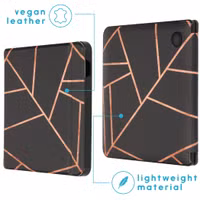 imoshion Design Slim Hard Case Sleepcover met stand Kobo Libra H2O - Black Graphic