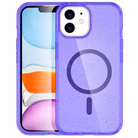 imoshion Sparkle Backcover met MagSafe Apple iPhone 12 (Pro) - Glitter Paars