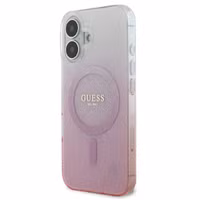Guess MagSafe IML Glitter Gradient Case Apple iPhone 16 - Pink