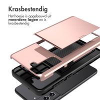 imoshion Backcover met pasjeshouder Samsung Galaxy S21 FE - Rosé Goud