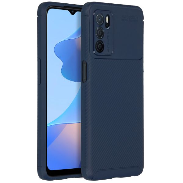 imoshion Carbon Softcase Backcover Oppo A16(s) / A54s - Blauw