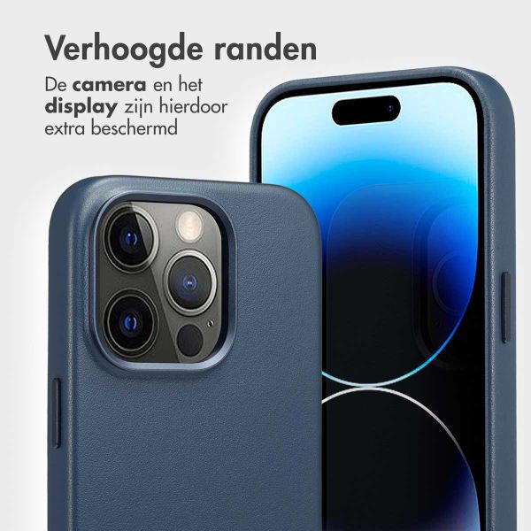 Accezz Leather Bookcase 2-in-1 met MagSafe Apple iPhone 14 Pro - Nightfall Blue