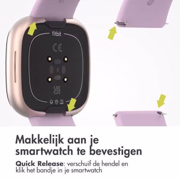 imoshion Siliconen bandje Fitbit Versa / Versa 2 / Versa Lite - Maat S - Oudroze