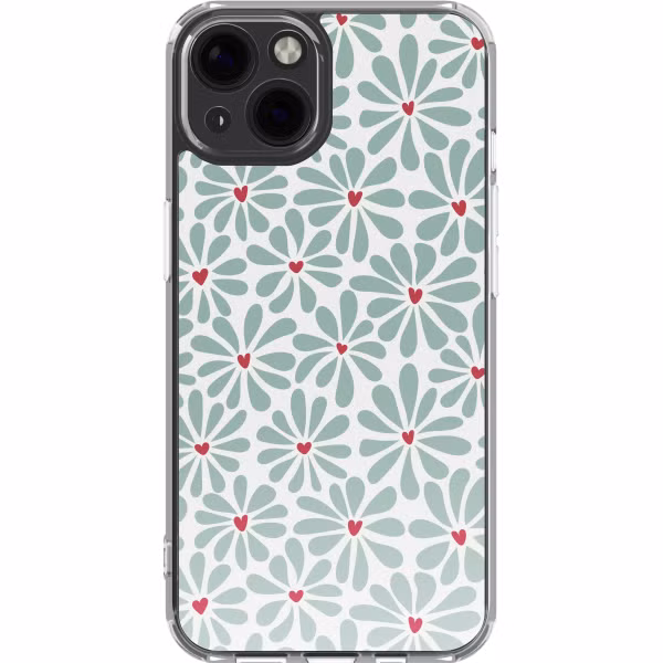 imoshion Design hoesje Apple iPhone 13 - Bloom Love Sage Green