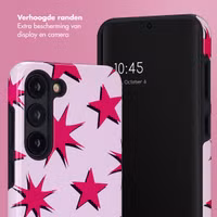 Selencia Vivid Backcover Samsung Galaxy S23 - Stars Rubine Red Light Pink