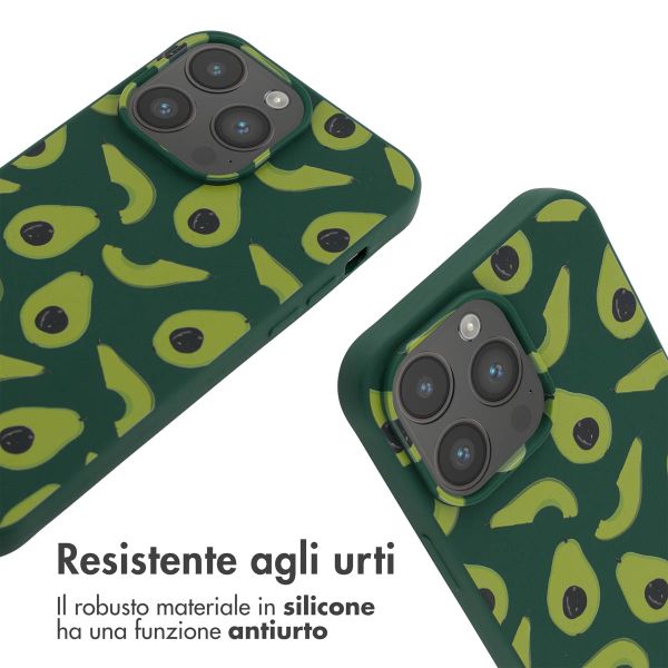 imoshion Siliconen design hoesje met koord Apple iPhone 14 Pro Max - Avocado Green