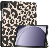 imoshion Design Trifold Bookcase Samsung Galaxy Tab A11 / A9 8.7 inch - Leopard