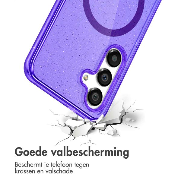 imoshion Sparkle Backcover met MagSafe Samsung Galaxy S25 Plus - Paars