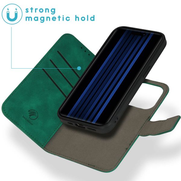 imoshion Uitneembare 2-in-1 Luxe Bookcase Apple iPhone 15 Pro - Donkergroen