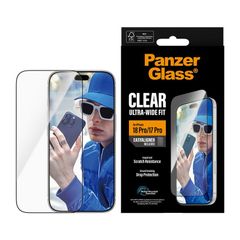 PanzerGlass Ultra-Wide Fit Anti-Bacterial Screenprotector incl. applicator Apple iPhone 18 Pro / 17 Pro