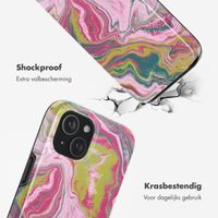 Selencia Vivid Backcover met MagSafe Apple iPhone 15 - Marble Pink