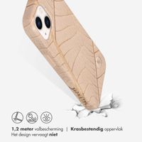 Selencia Aurora Fashion Backcover iPhone 13 - Duurzaam hoesje - 100% gerecycled - Earth Leaf Beige