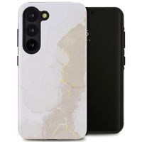 Selencia Vivid Tough Backcover Samsung Galaxy S23 - Marble Light Brown