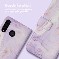 imoshion Design Bookcase Huawei P30 Lite - Purple Marble