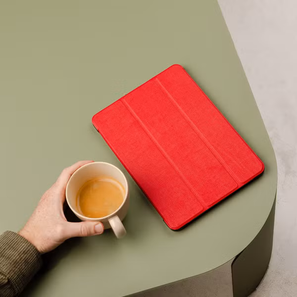 imoshion Trifold Bookcase Samsung Galaxy Tab S11 / S12 Ultra - Rood