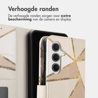 imoshion Design Bookcase Samsung Galaxy A36 - Beige Graphic