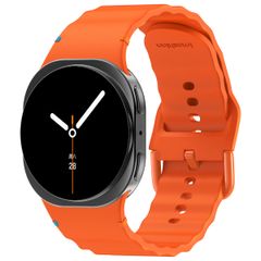 imoshion Wave Siliconenband Samsung Galaxy Watch 8 (40/44mm) / Classic (46mm) - Oranje