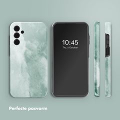 Selencia Vivid Backcover Samsung Galaxy A15 (5G) - Marble Grayed Jade