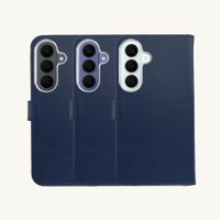 Selencia Genuine Leather Book Case Samsung Galaxy S26 FE - Blue