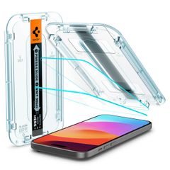 Spigen GLAStR EZ Fit Screenprotector + Applicator 2-pack Apple iPhone 16 / 15