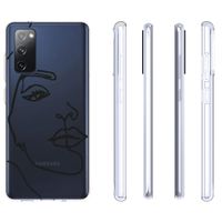 imoshion Design hoesje Samsung Galaxy S20 FE - Line Art Woman Black