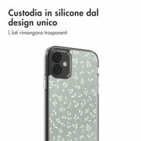 imoshion Design hoesje Apple iPhone 11 - Smoke Green Flowers