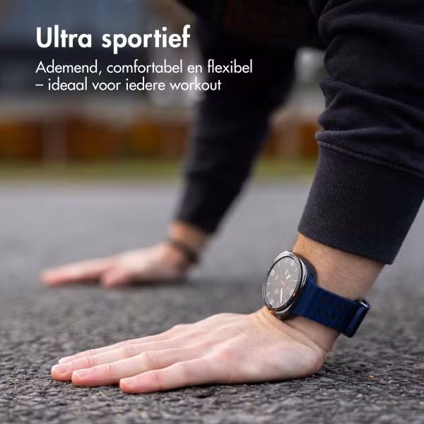 imoshion Ocean Siliconenband Samsung Galaxy Watch Ultra (2024/2025) - Midnight Blue