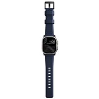 Nomad Rugged band FKM Apple Watch Series 1 t/m 11 / SE / Ultra (44/45/46/49 mm) - Zwart / Blauw