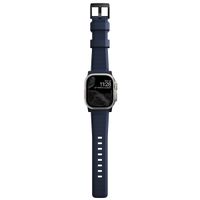 Nomad Rugged band FKM Apple Watch Series 1 t/m 10 / SE / Ultra (2) (44/45/46/49 mm) - Zwart/Blauw