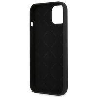 Guess 4G Logo Silicone Backcover iPhone 13 Mini - Zwart