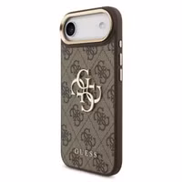 Guess 4G Metal Logo Backcover Apple iPhone Air - Gold Edge - Brown