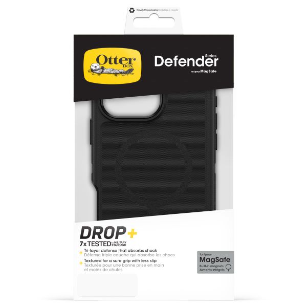 OtterBox Defender Rugged Backcover met MagSafe iPhone 16 Pro Max - Black