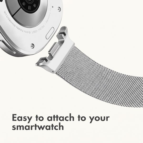 imoshion Milanese Magnetic Band Samsung Galaxy Watch 9 (40/44mm) / Watch 8 (40/44mm) / Classic (46mm) - Silver