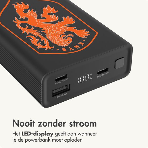 imoshion Ultra Series Aluminium Powerbank 20.000 mAh - Quick Charge en Power Delivery - Oranje Leeuw - Zwart