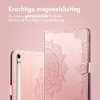 imoshion Mandala Bookcase Samsung Galaxy Tab S9 11.0 inch / S10 Lite / S10 FE / S9 FE 10.9 inch - Rose Gold