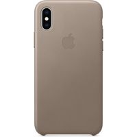 Apple Leather Backcover iPhone Xs Max - Taupe