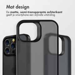 Accezz Rugged Frosted Backcover Apple iPhone 14 Pro Max - Zwart